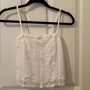 Hollister white tank top